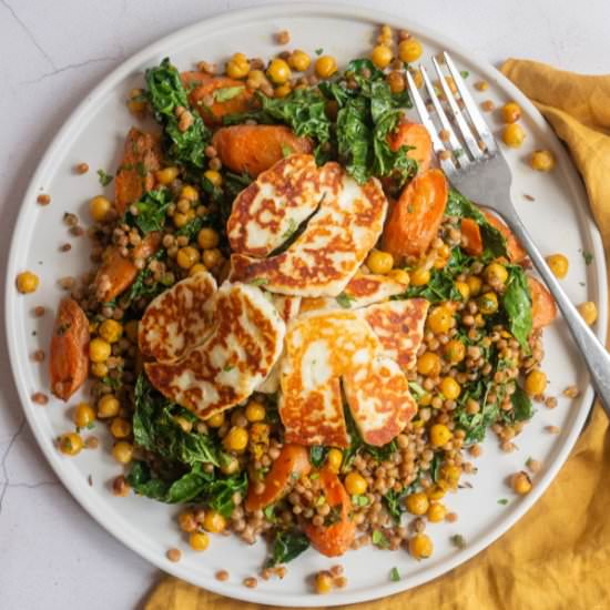 Halloumi, Carrot & Orange Couscous