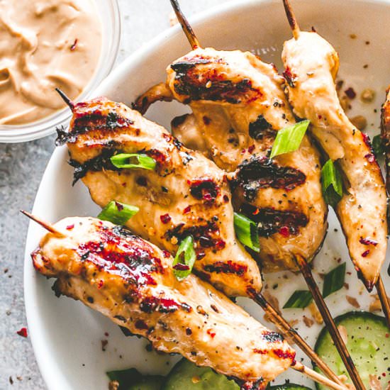 Chicken Satay Skewers