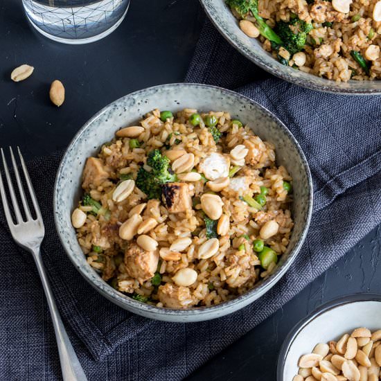 Golden Stir Fry Tofu