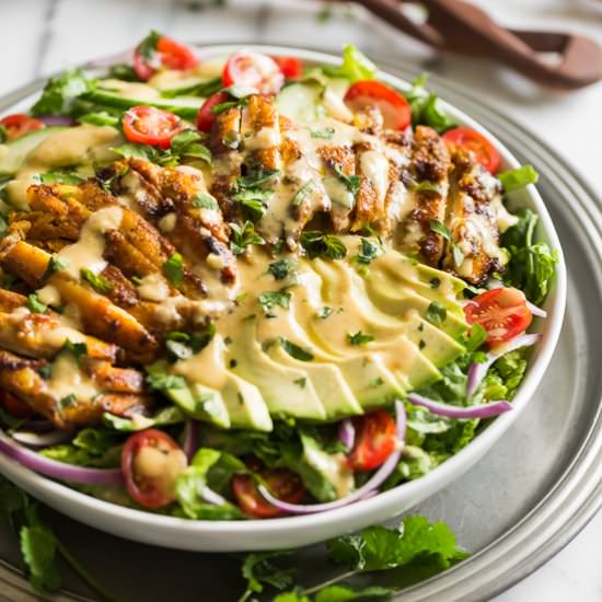 Grilled Chicken Shawarma Salad