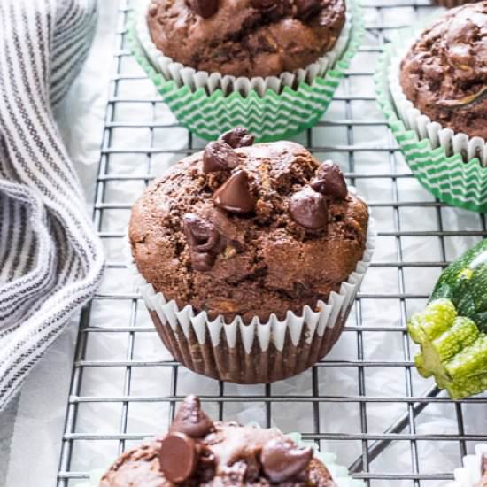 Chocolate Zucchini Muffins