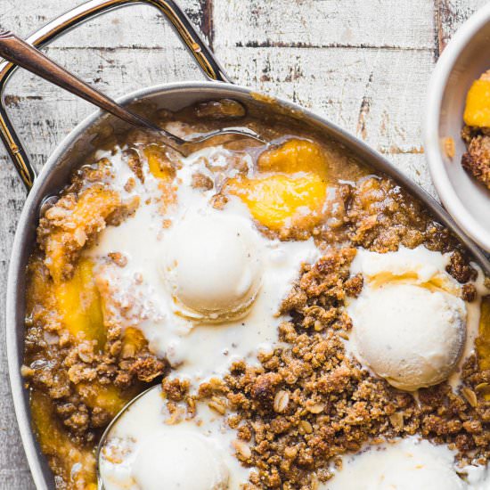 Spiced Peach Crisp