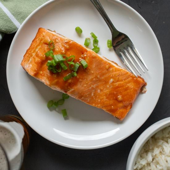 Miso Salmon with Coconut Rice