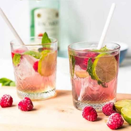 Raspberry mojito