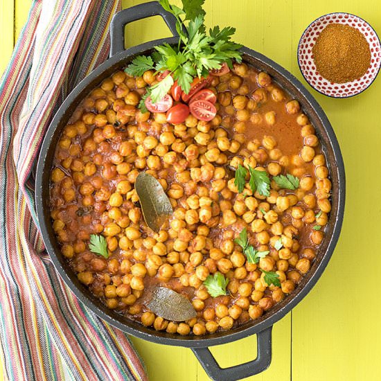 Easy Moroccan chickpea stew