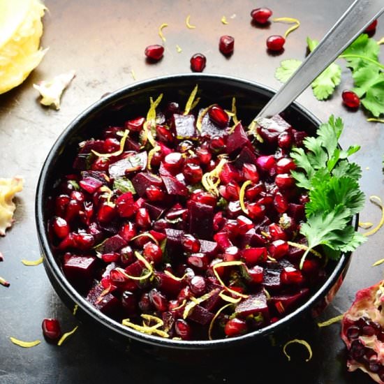 Pomegranate Beet Salsa