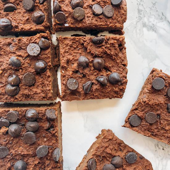 No Bake Chickpea Brownies