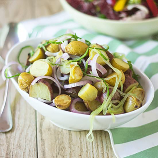 Grilled Potato Cucumber Salad
