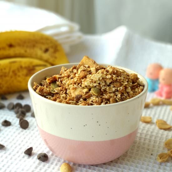 Banana Peanut Butter Granola