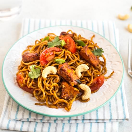 Spicy sweet potato noodles