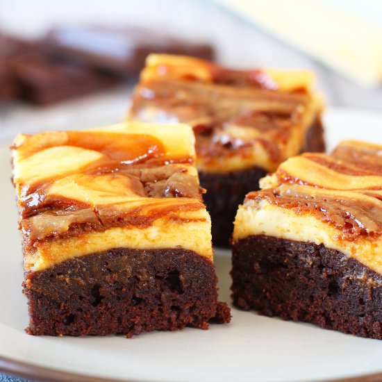 Dulce de Leche Cheesecake Brownie