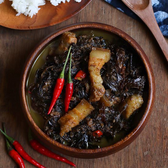 Laing with Pork