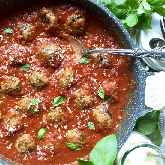 eggplant parmesan “meatballs”