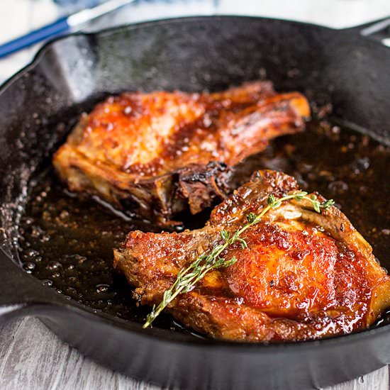 Baked Honey Glazed Pork Chops