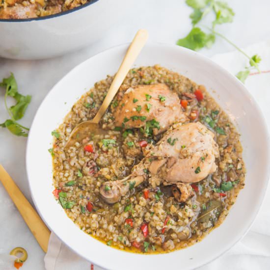 healthy spanish chicken & rice stew