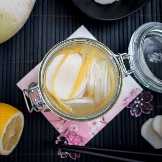 Lemon Daikon Radish Pickles
