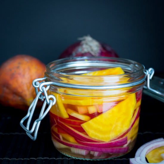 Gingered Pickled Golden Beets