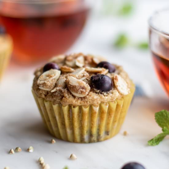 Buckwheat Blueberry Muffins