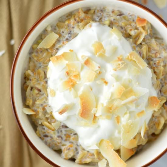 Coconut Cream Pie Oatmeal