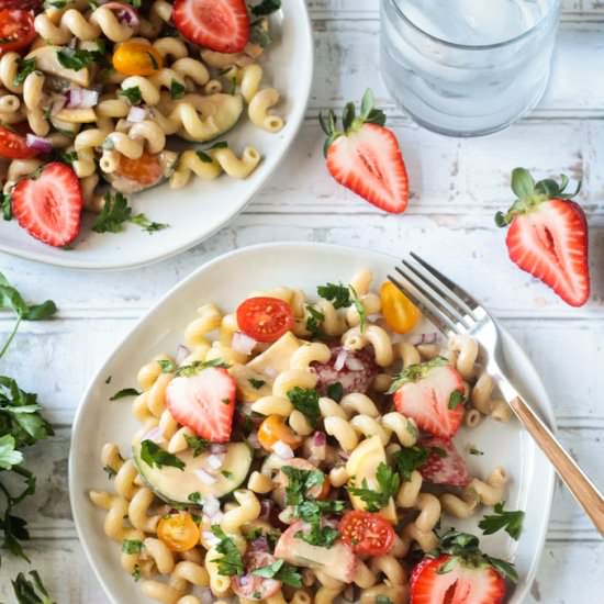 Creamy Balsamic Summer Pasta Salad