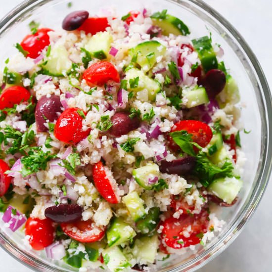 Mediterranean Cauliflower Salad