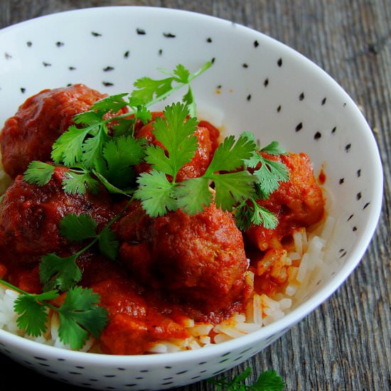 meatballs in curry sauce