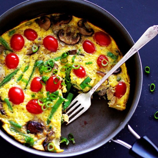 Stovetop veggie Frittata