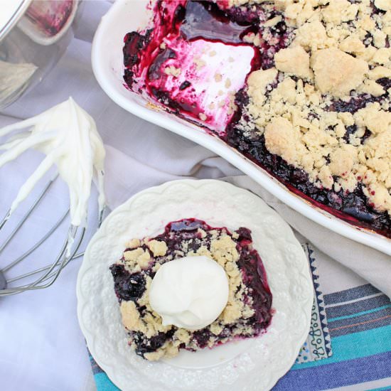 Gluten Free Blueberry Crisp