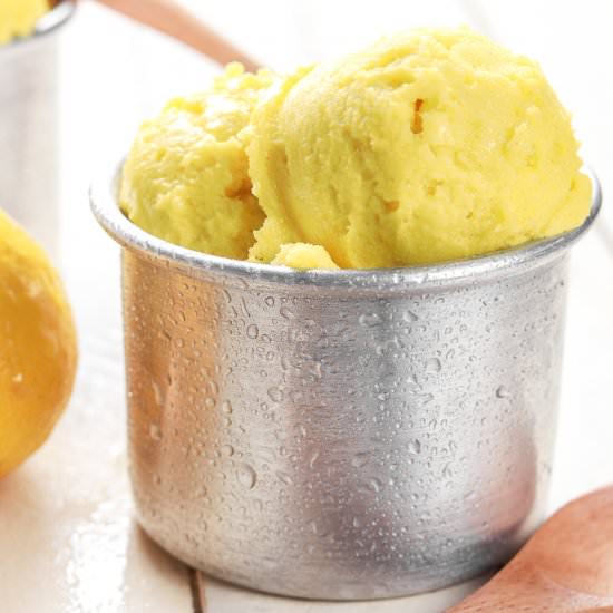 Lemon Turmeric Sorbet
