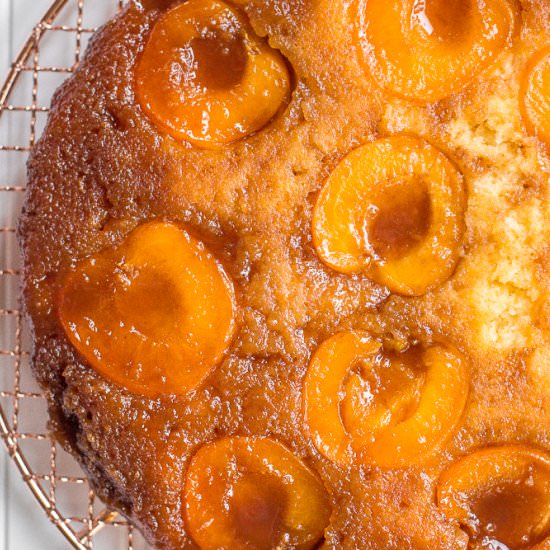 Upside-Down Caramel Apricot Tart