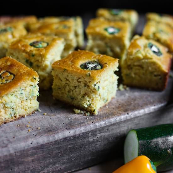Jalapeno Honey Courgette Cornbread
