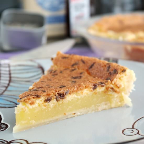Lemon Lavender Chess Pie