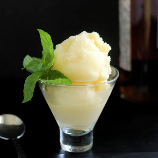 Pineapple Rum Sorbet