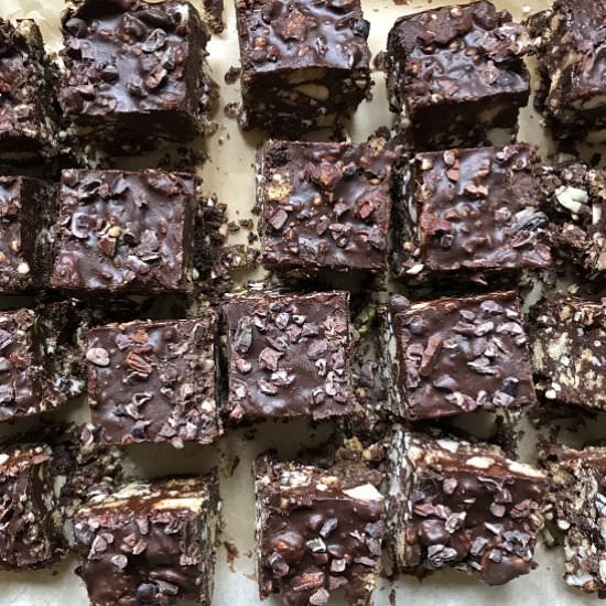 Fudgey Rocky Road Tiffins