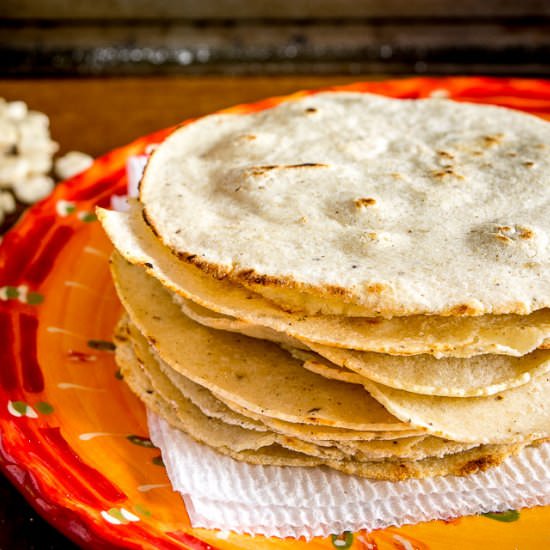 White Olotillo Corn Tortillas