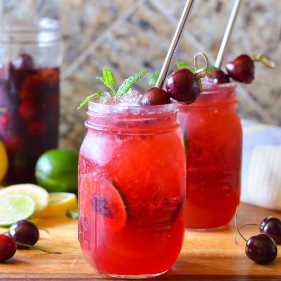 Whiskey Cherry Smash