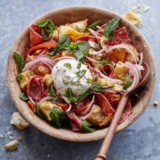 Roasted Pepper Panzanella