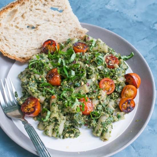 Kale Pesto Pasta