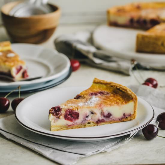 Cherry Custard Tart