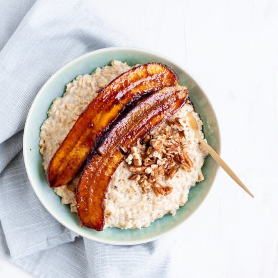 Caramelized Banana Oatmeal