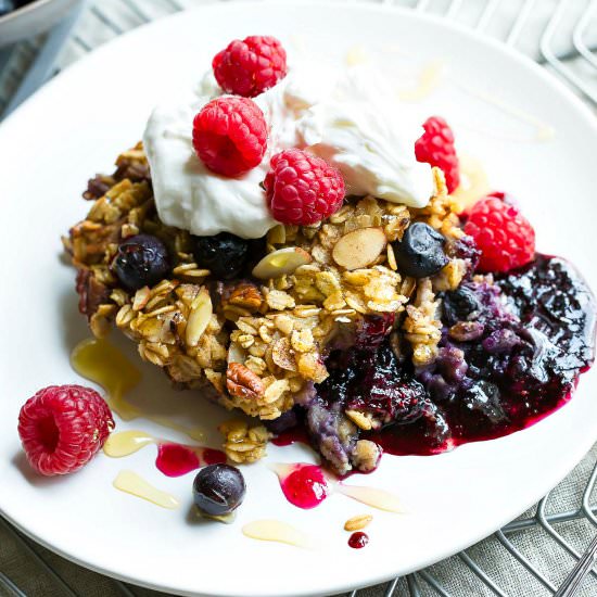 Blueberry Baked Oatmeal
