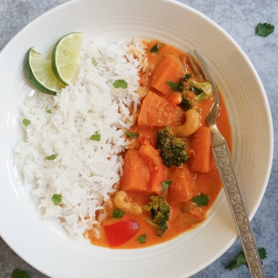 Instant Pot Thai Pumpkin Red Curry