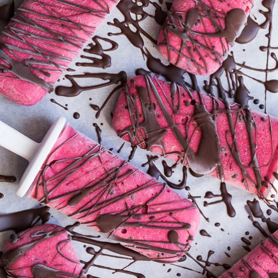 Raspberry Chocolate Chip Nice Cream