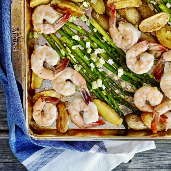 Sheet Pan Garlic Shrimp