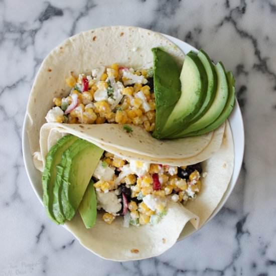 Summer Corn & Black Bean Tacos