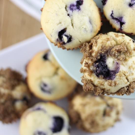 Lemon Blueberry Crumblecakes