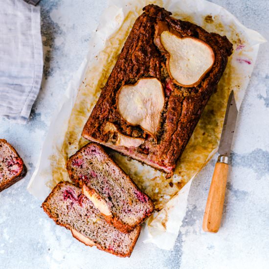 Pear & Raspberry Bread