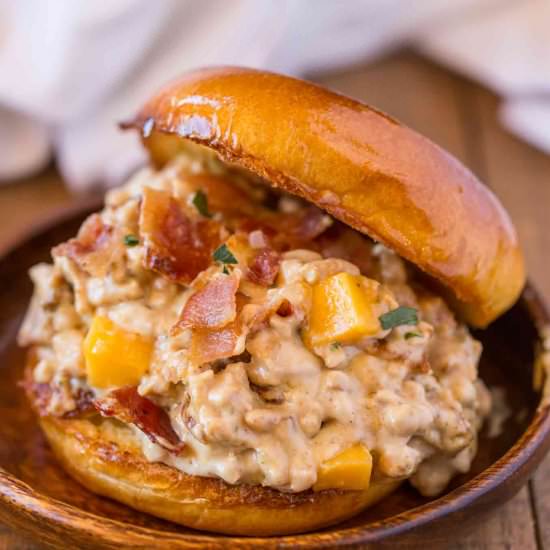 Chicken Bacon Ranch Sloppy Joes