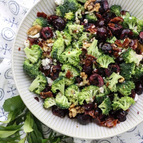 Black Cherry Broccoli Salad