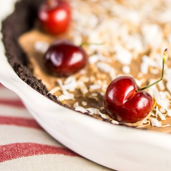 Frozen Chocolate-Cherry Mousse Pie